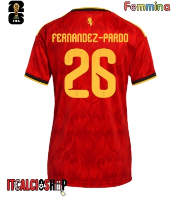Belgio Matias Fernandez-Pardo #26 Prima Maglia Femmina Mondiali 2026 Manica Corta